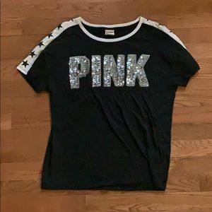 pink victoria’s secret T-shirt
